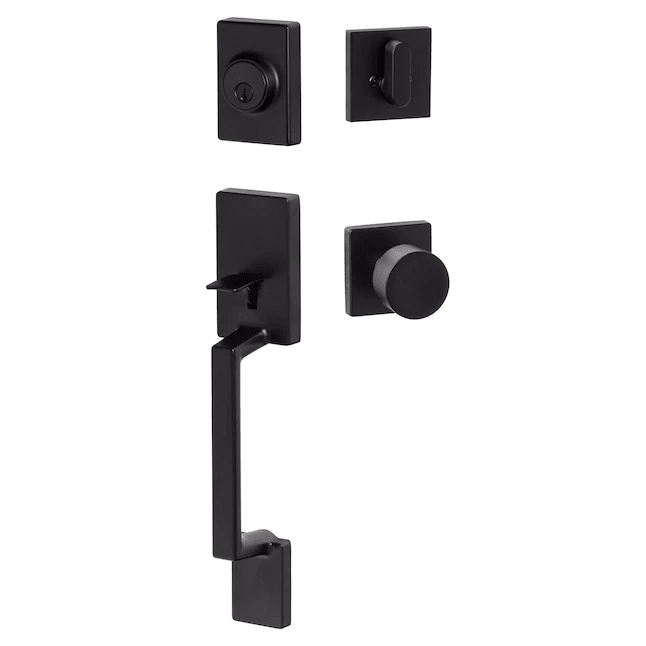 Sure-Loc SH507-S-BG-SQ Stockholm Handleset with Bergen Square Handleset Trim