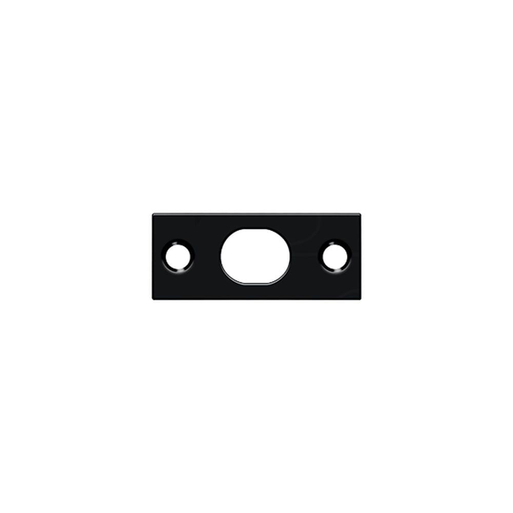 Deltana SP12EFB19 Strike Plate For Extension Flush Bolt; Black Finish.