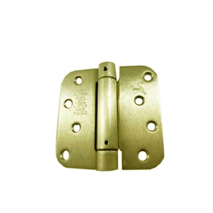 Orca Hardware SPR4058Z 4" x 4" x 5/8" Steel Spring Hinge, Zigzag Hole Pattern