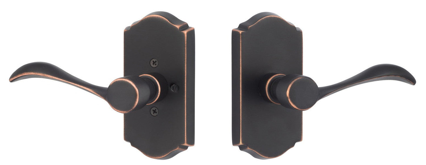 Sure-Loc SS100-2 11P LH Sandstone Double Dummy Door Lever Left Hand Vintage Bronze.