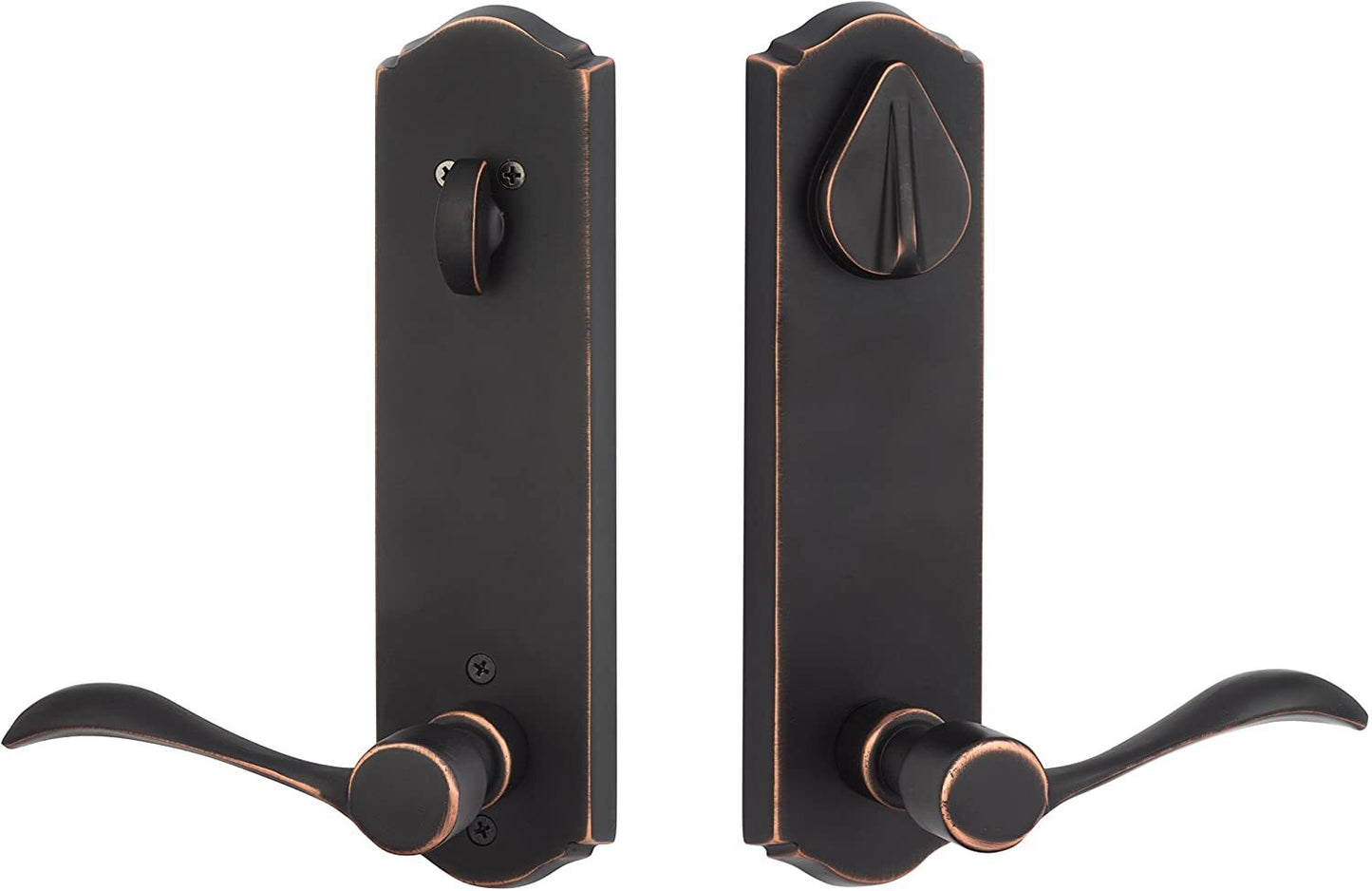 Sure-Loc SS107-DB 11P RH Sandstone Entry Lever and Deadbolt Right Hand Vintage Bronze