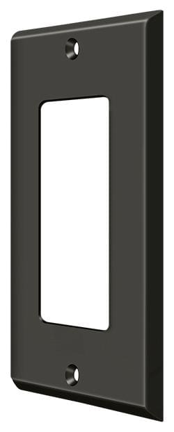 Deltana SWP4754U10B Switch Plate; Single Rocker; Oil Rubbed Bronze Finish.