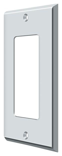 Deltana SWP4754U26 Switch Plate; Single Rocker; Bright Chrome Finish.