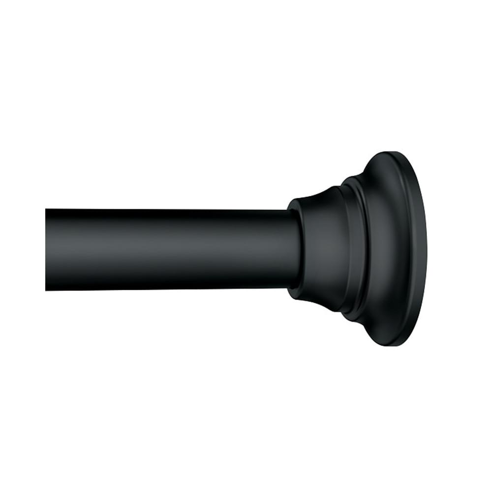 Moen TR1000BL Tension Shower Rod from 44" to 72" Matte Black Finish.