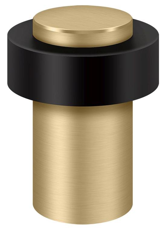 Deltana UFB7500U4 3" Round Universal Floor Bumper Satin Brass Finish.