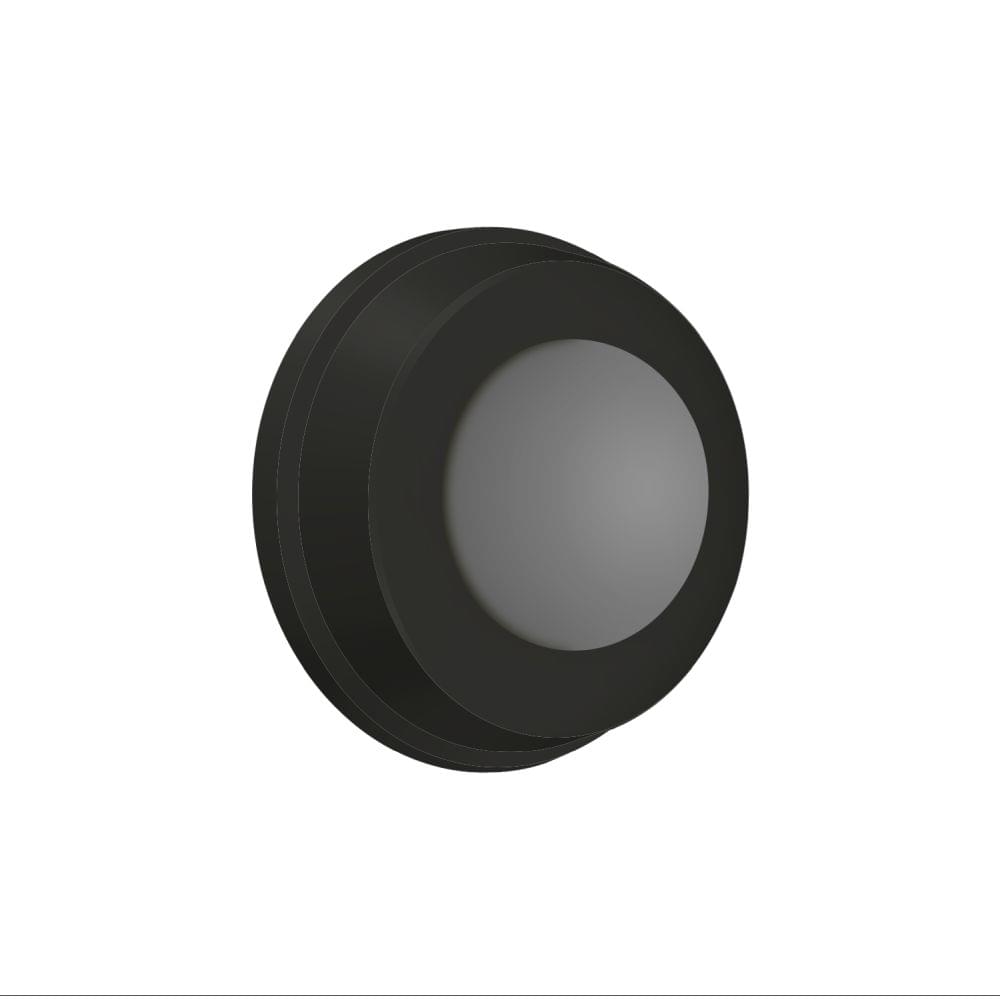Deltana WB100U19 Flush Bumper 1" Diameter Black Finish.