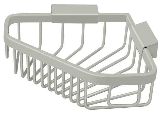 Deltana WBC6353U15 Wire Basket 6" Corner Pentagon; Satin Nickel Finish.
