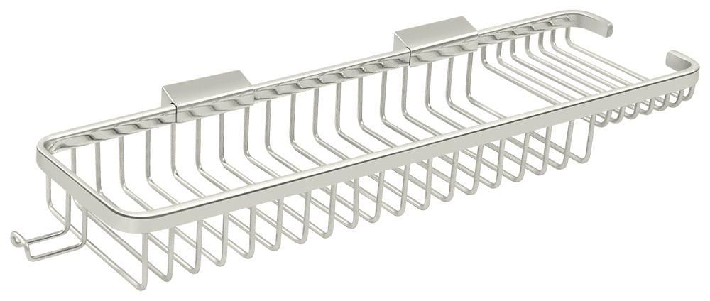 Deltana WBR1850HU14 Wire Basket; 17-1/2" Rect/Com with Hook; Bright Nickel Finish.
