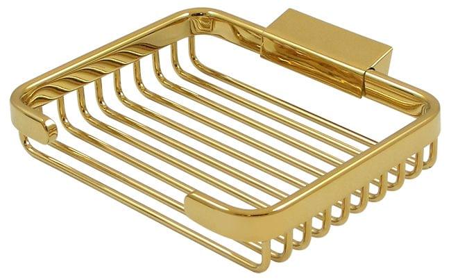 Deltana WBR6050CR003 Wire Basket; 6" Rectangular Soap Holder; Lifetime Brass Finish.