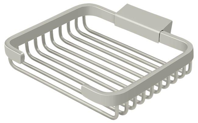 Deltana WBR6050U15 Wire Basket; 6" Rectangular Soap Holder; Satin Nickel Finish.