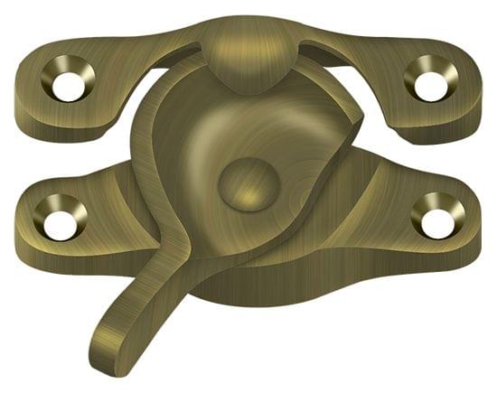 Deltana WL07U5 Window Sash Lock; 15/16" x 2-5/8"; Antique Brass Finish.