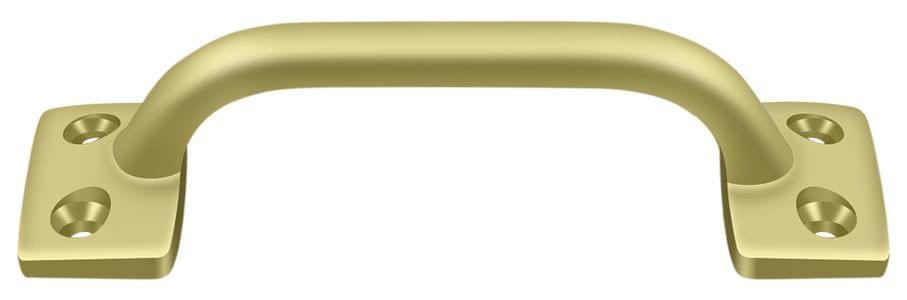 Deltana WP026U3 Pull; 4"; Bright Brass Finish.