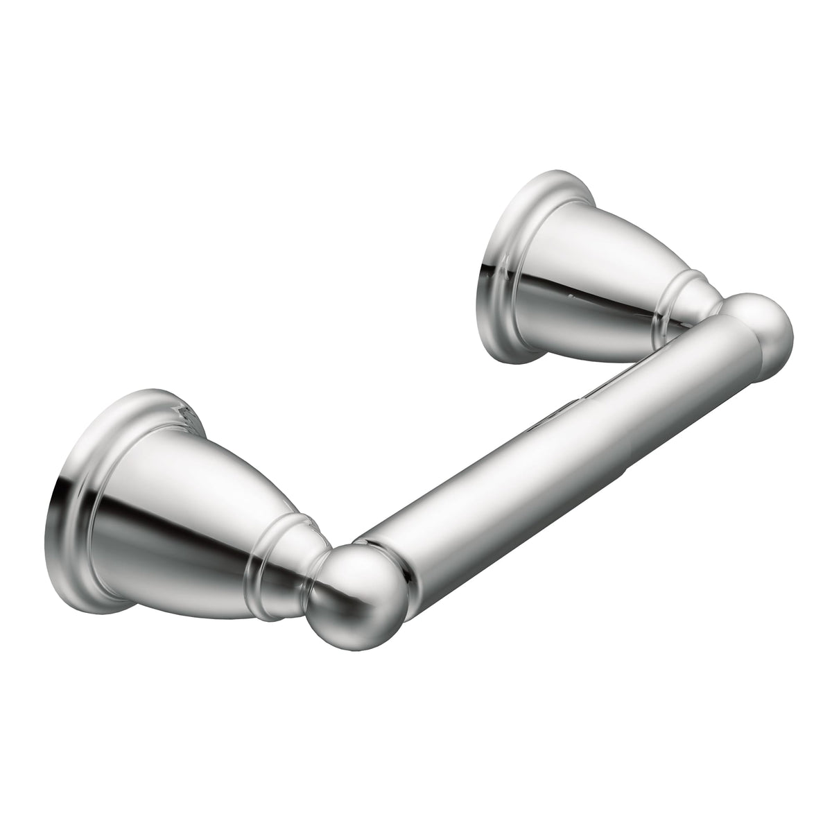 Moen YB2208CH Brantford Spring Loaded Paper Holder Bright Chrome Finish.