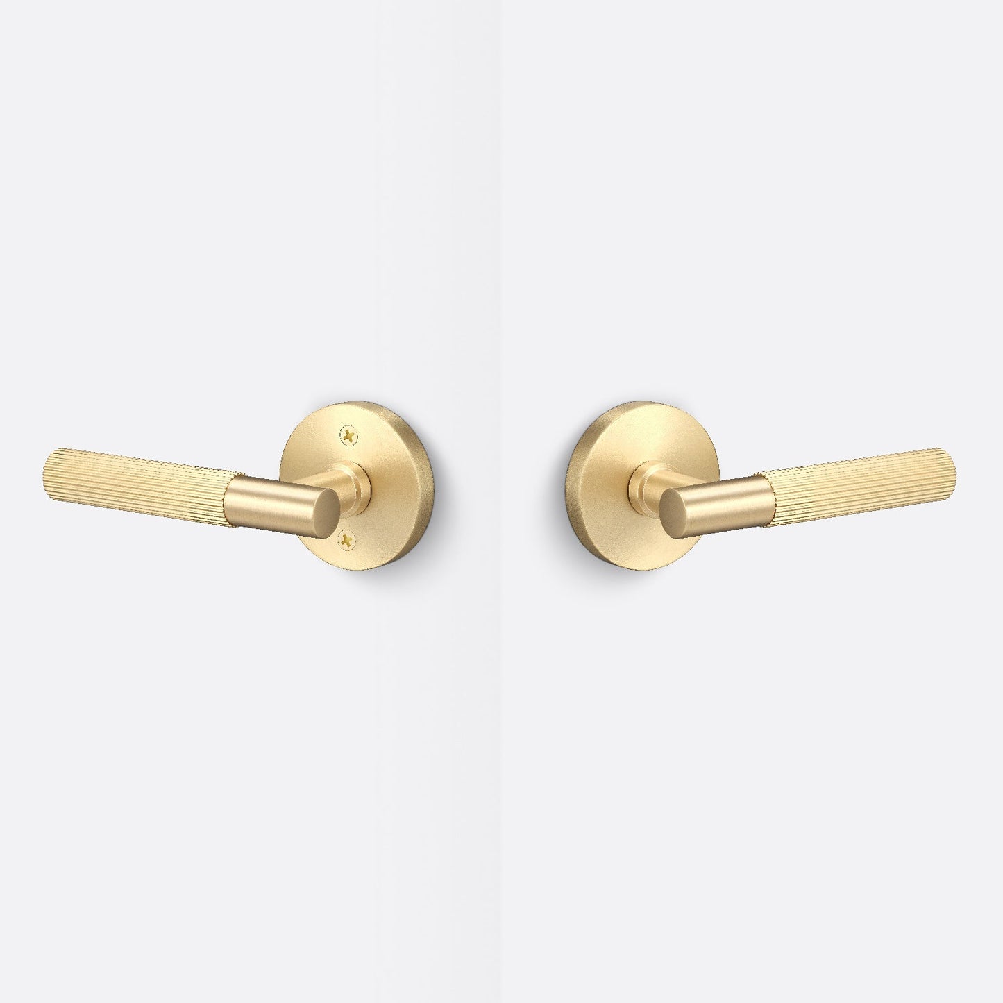 Sure-Loc AP101-RD-GRIP-KN Straight Knurled Grip Passage Door Lever with Aspra Round Rosette.