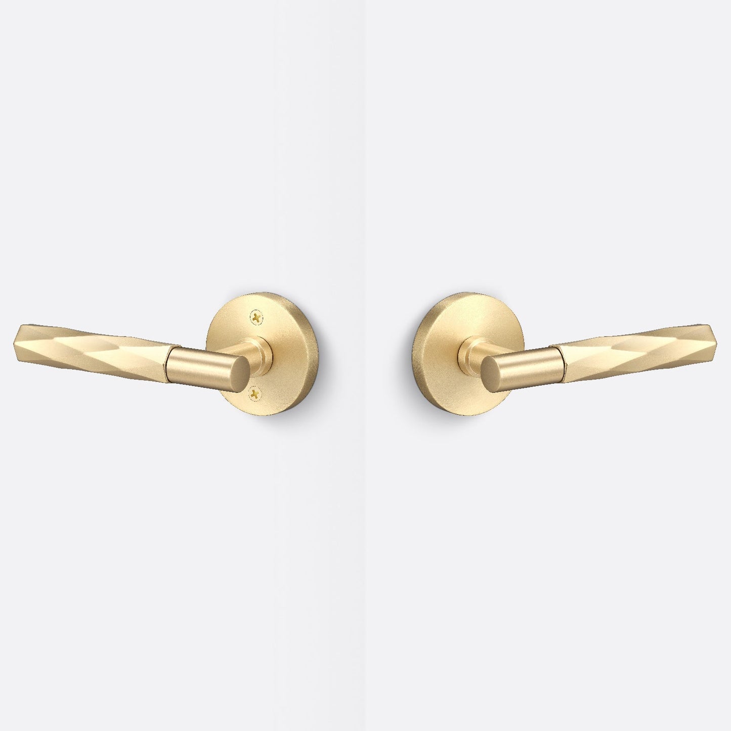 Sure-Loc AP101-RD-GRIP-VT Vertex Grip Passage Door Lever with Aspra Round Rosette.