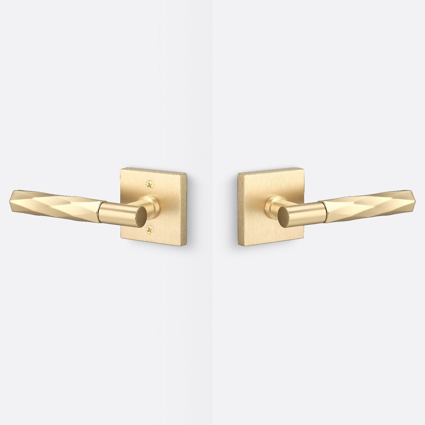 Sure-Loc AP101-SQ-GRIP-VT Smooth Grip Passage Door Lever with Aspra Square Rosette