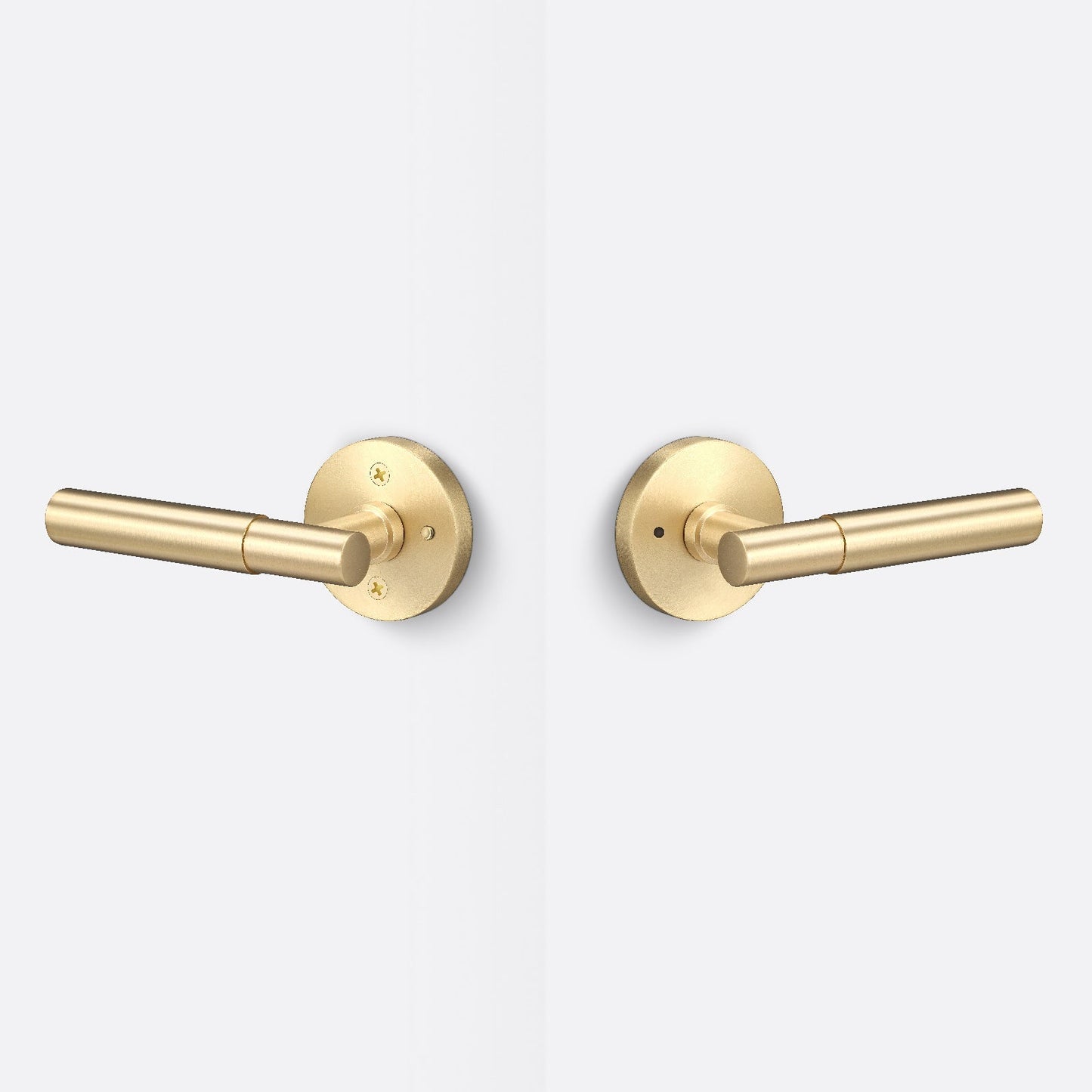 Sure-Loc AP102-RD-GRIP-SM Smooth Grip Privacy Door Lever with Aspra Round Rosette