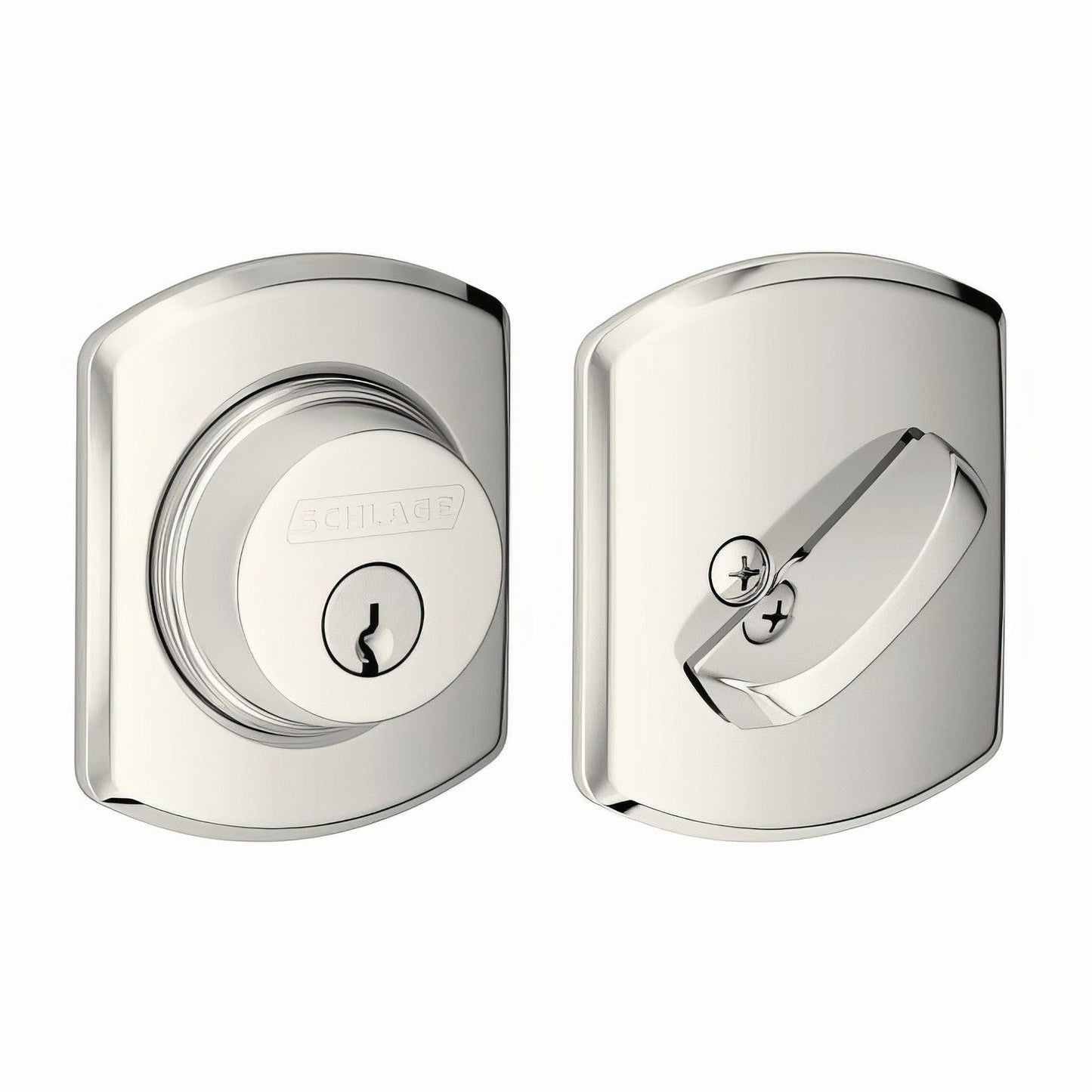 Schlage B60GRW Single Cylinder Deadbolt with Greenwich Rose.