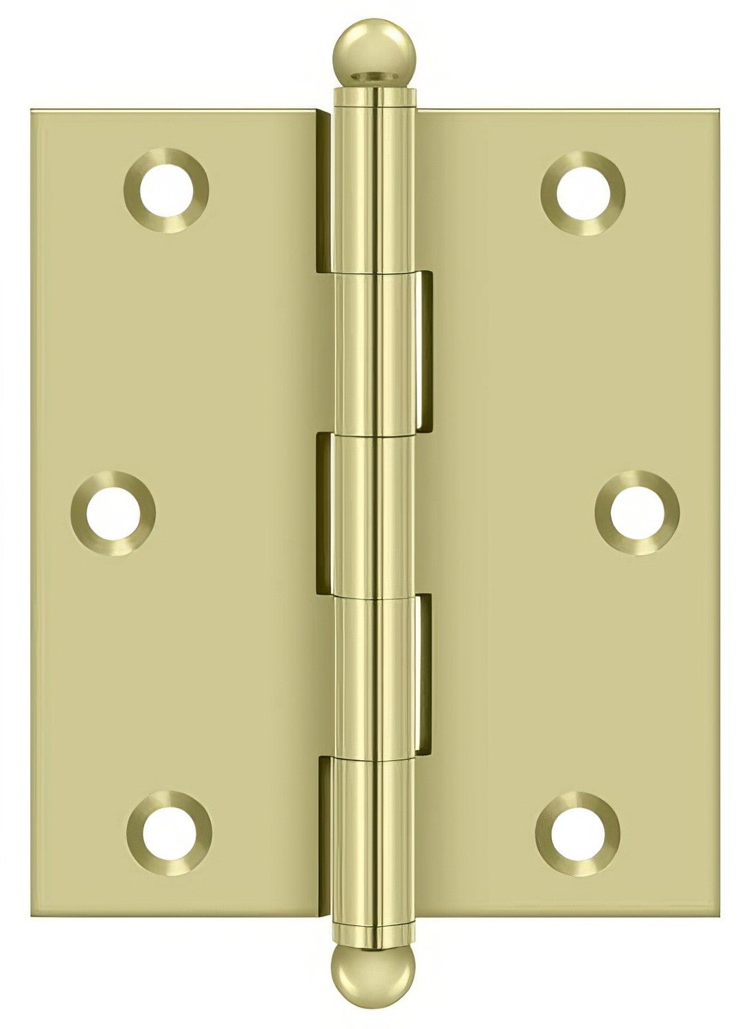 Deltana CH3025 3" x 2-1/2" Hinge with Ball Tip Finials
