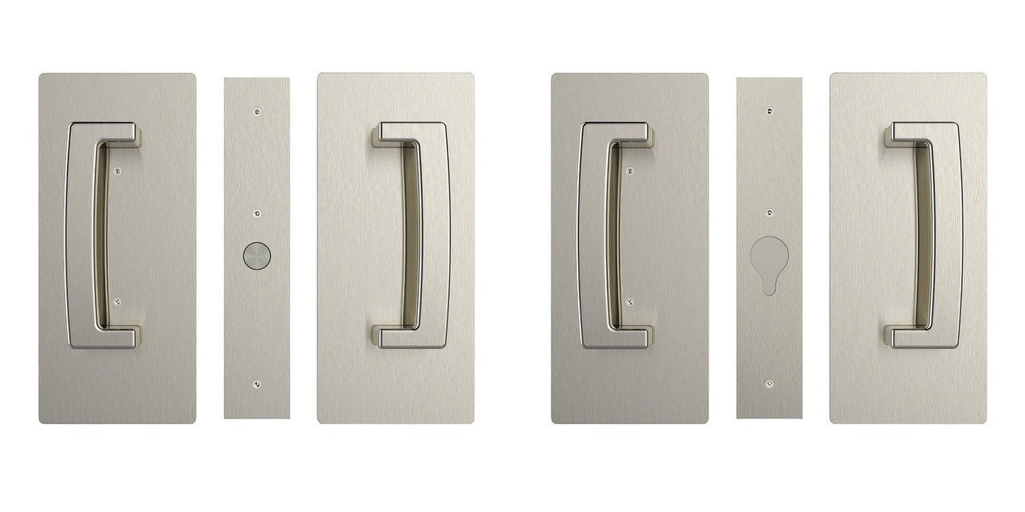 Cavilock CL406D028 ADA Bi-Parting Passage Pocket Door Set with Magnetic Latch for 1-3/8 Inch Thick Doors