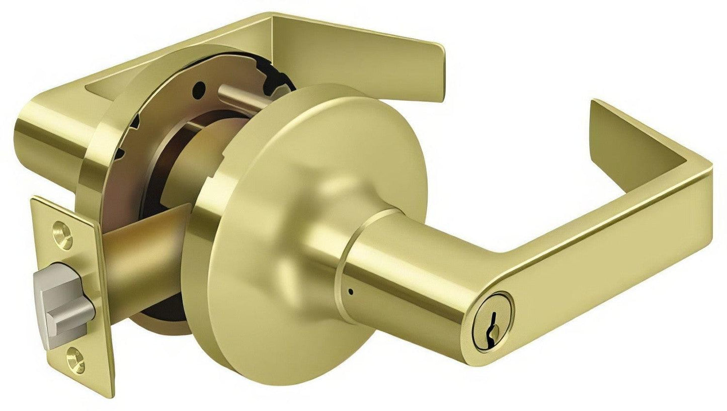 Deltana CL509FLC Clarendon Single Cylinder Grade 1 Classroom Door Lever.
