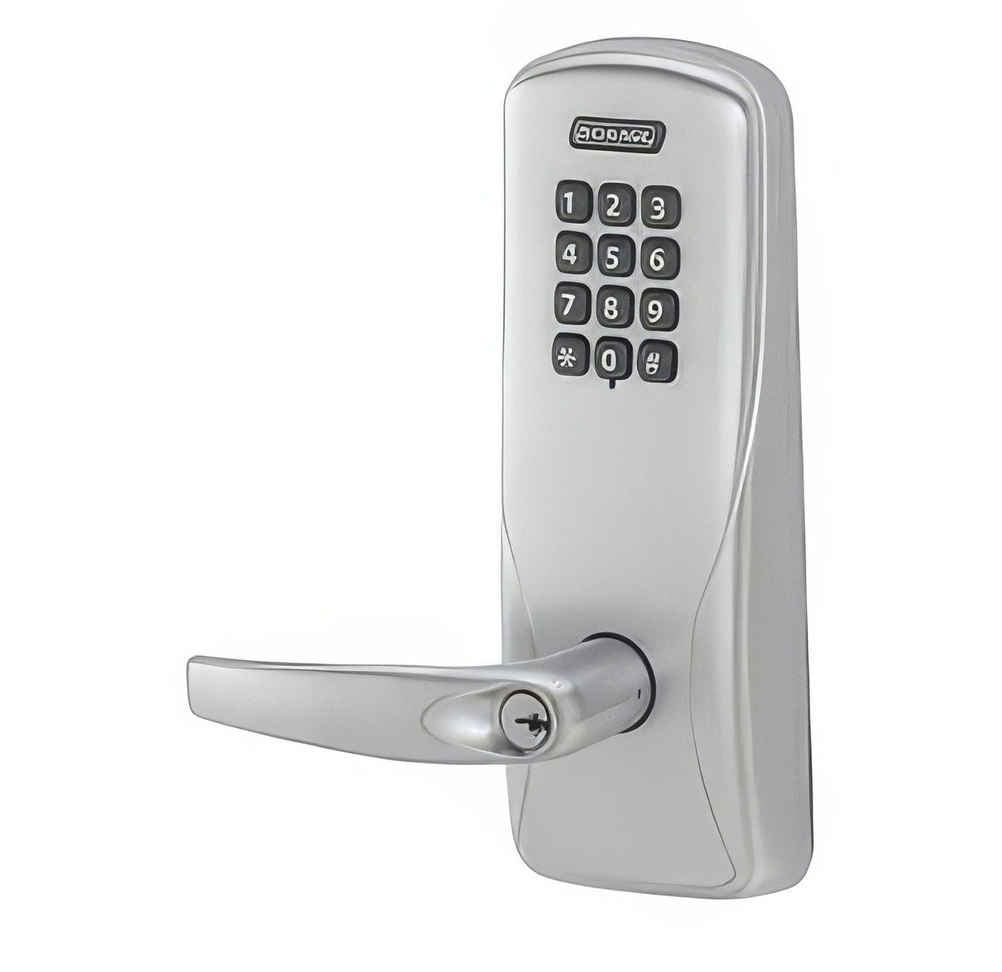 Schlage CCO-100-MS-70-KP-ATH CO-Series Commercial Electronic Mortise Lock with Keypad and Athens Lever
