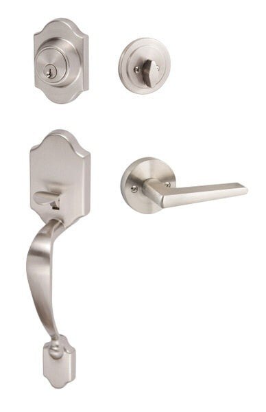 Sure-Loc CR507-BS-RD Coral Handleset with Basel Round Handleset Trim