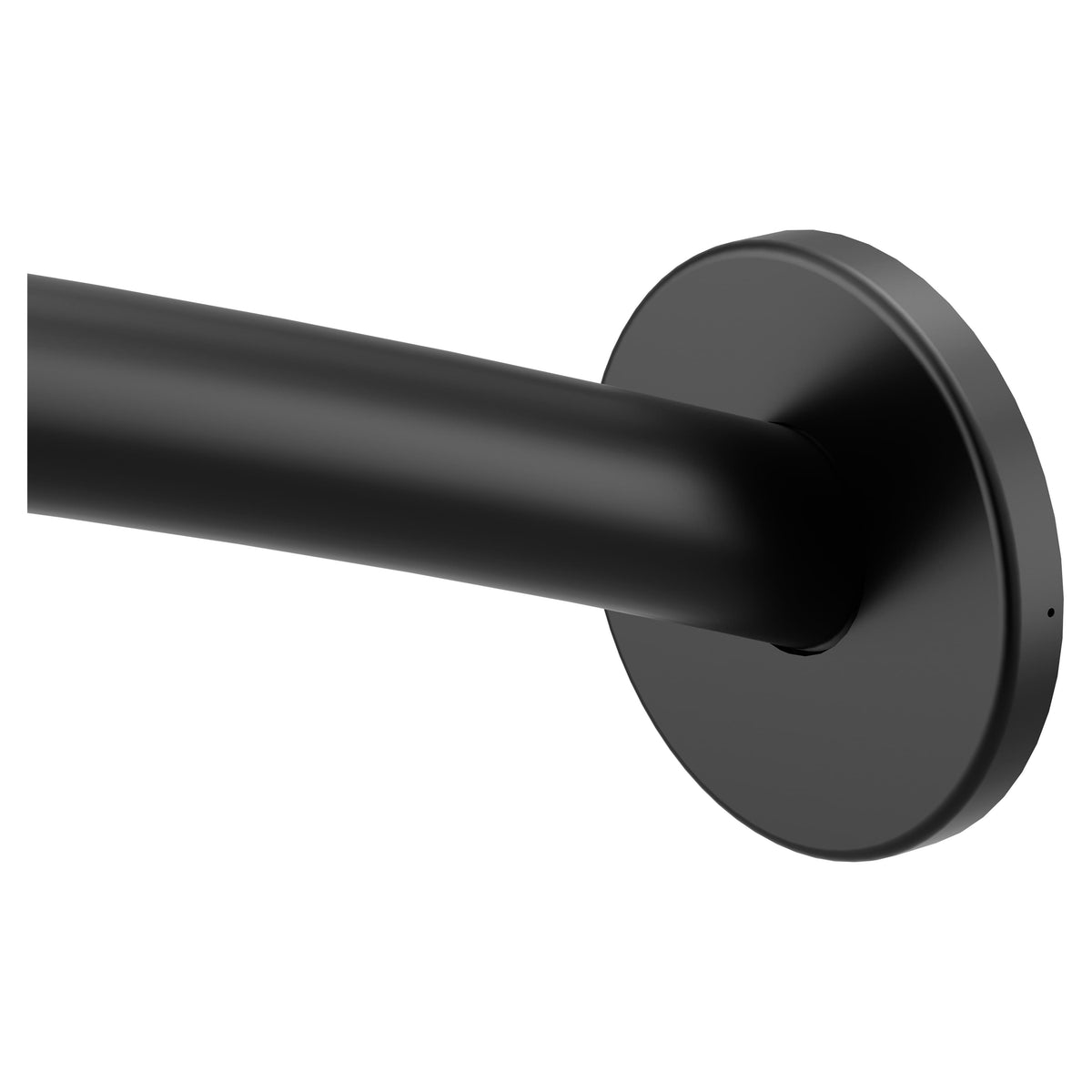 Moen CSR2145BL Low Profile 5' Curved Shower Rod Matte Black Finish.