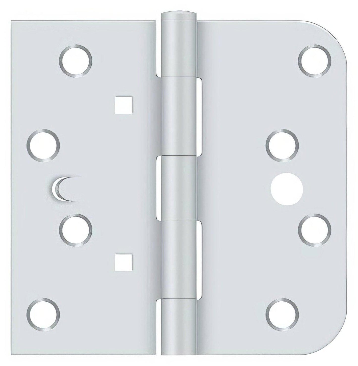 Deltana DE44058TA-RH 4" x 4" 5/8" Radius Corner Plain Bearing Door Hinge.
