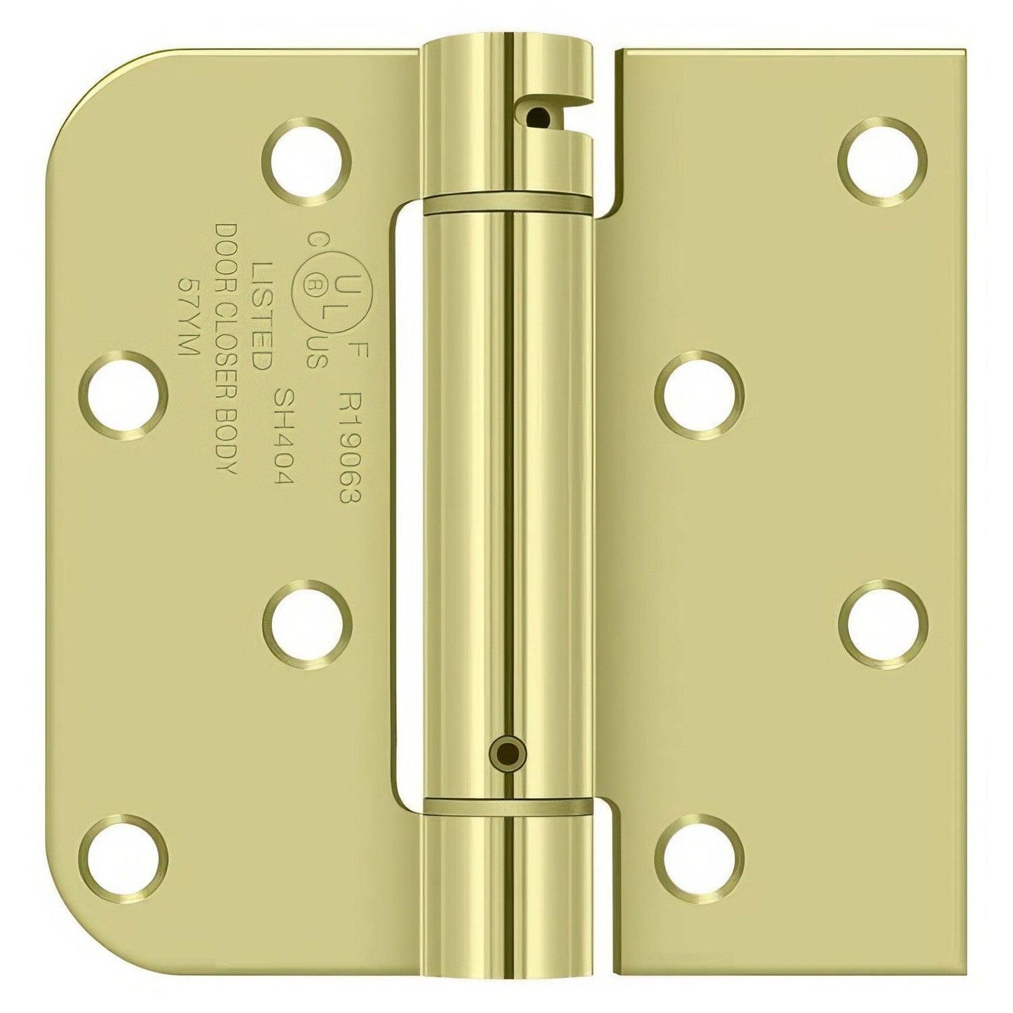 Deltana DSH4R5TT 4" x 4" Square Corner Spring Hinge - Single Hinge.