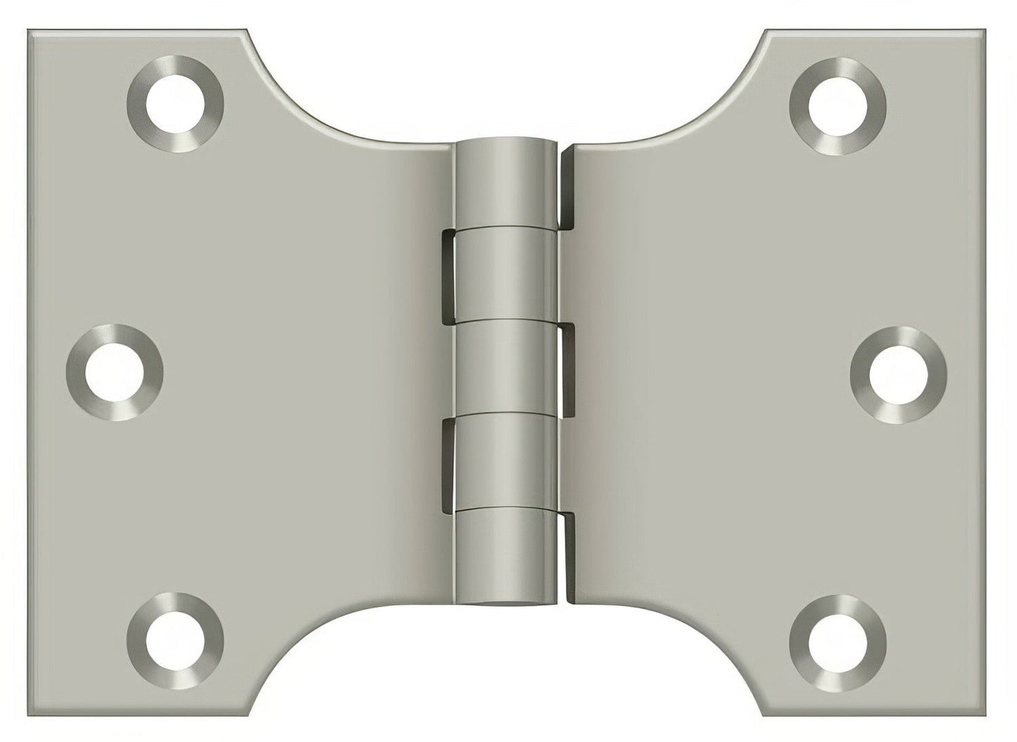 Deltana DSPA3040 3" x 4" NRP Square Corner Door Hinge