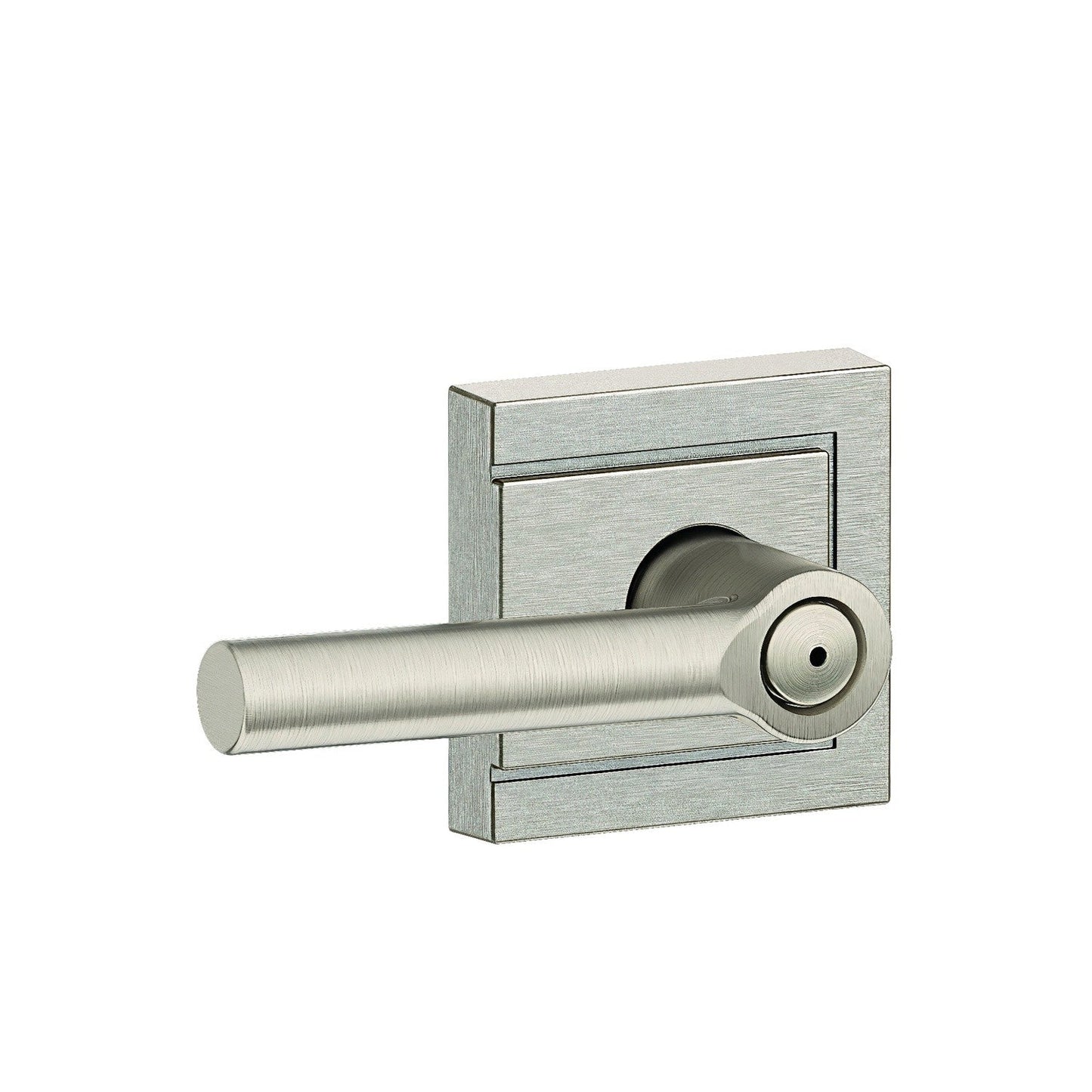 Schlage F40BRW619ULD Broadway with Upland Rose Privacy Door Lever Satin Nickel.