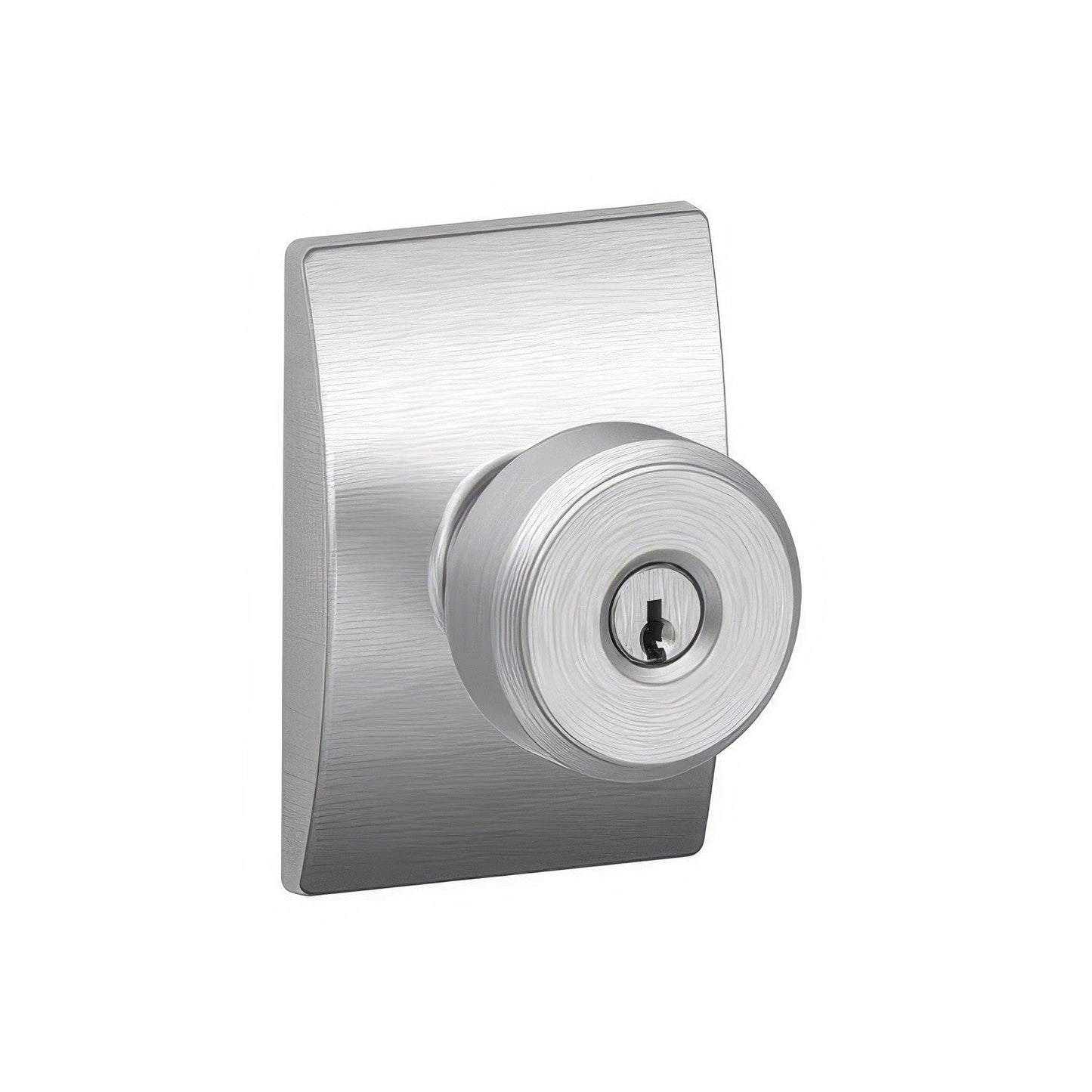 Schlage F51A-BWE-CEN Bowery Knob with Century Trim Keyed Entry Door Knob
