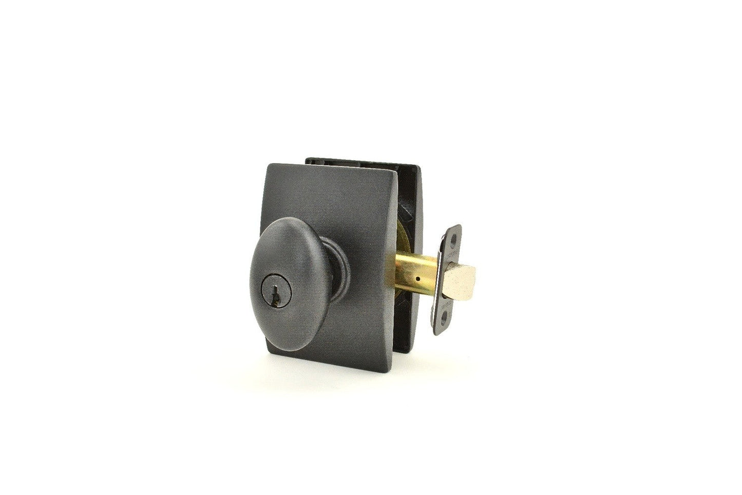 Schlage F51ASIE622CEN Siena with Century Rose Keyed Entry Door Knob Matte Black.