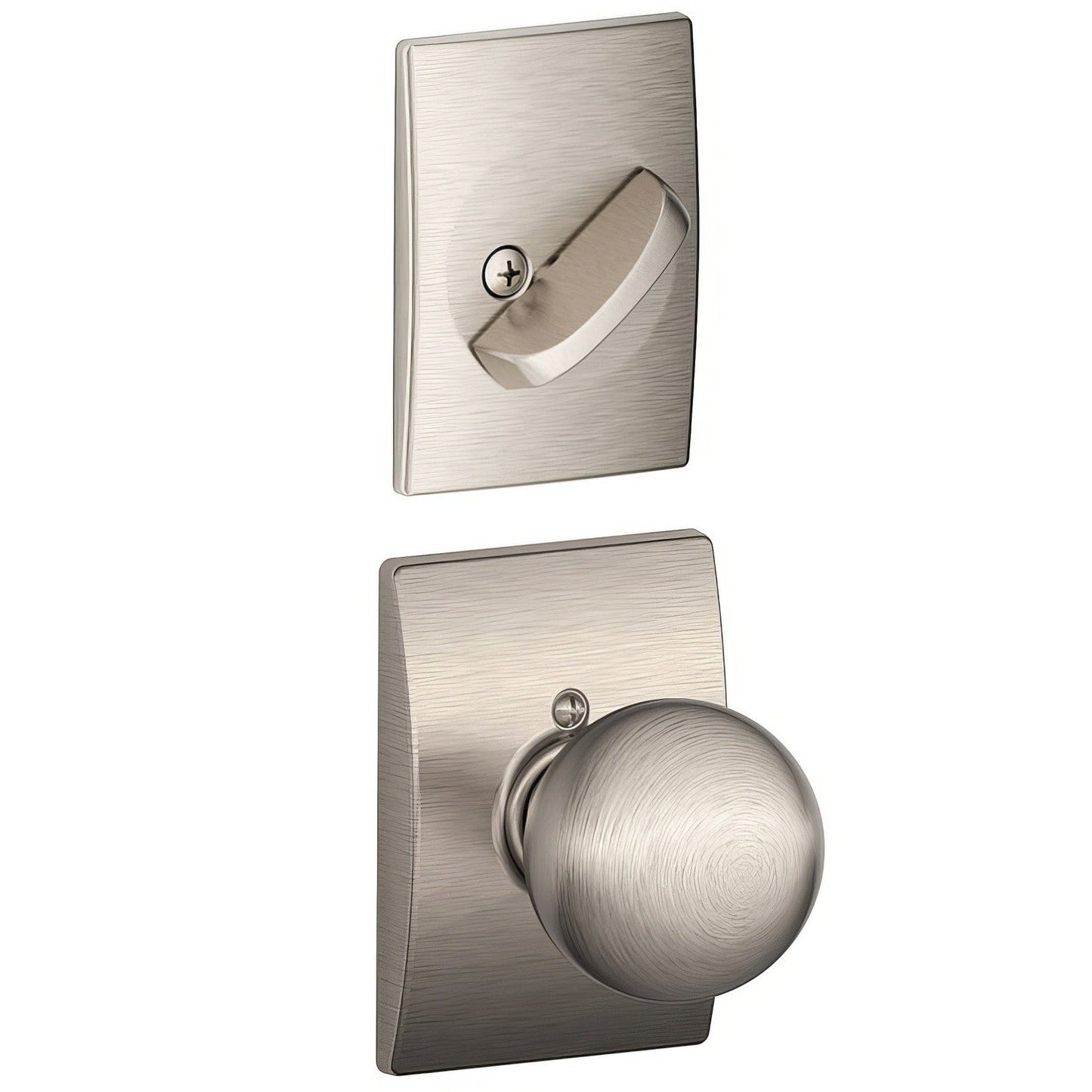 Schlage F94-ORB-CEN F-Series Orbit Knob Dummy Interior Pack.