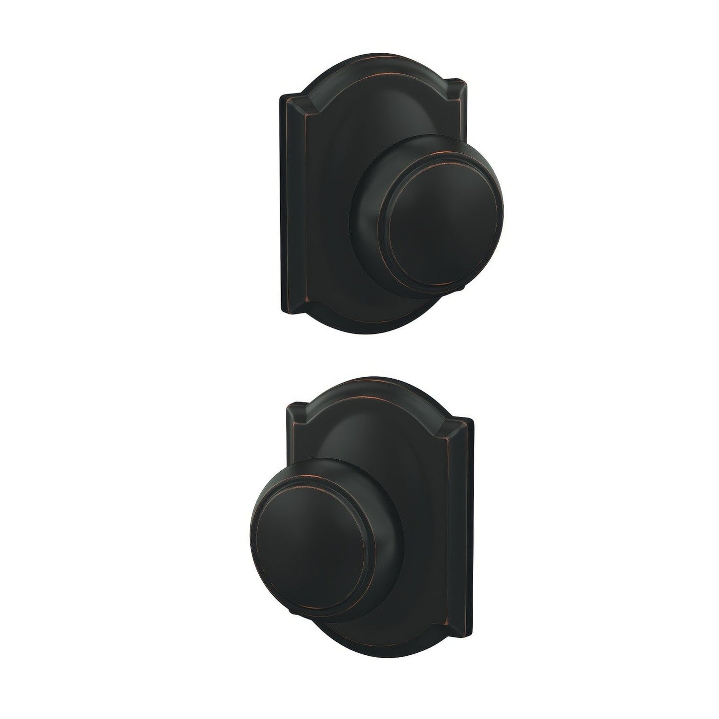 Schlage FC21AND-CAM Andover Knob with Camelot Rose Passage & Privacy Door Knob
