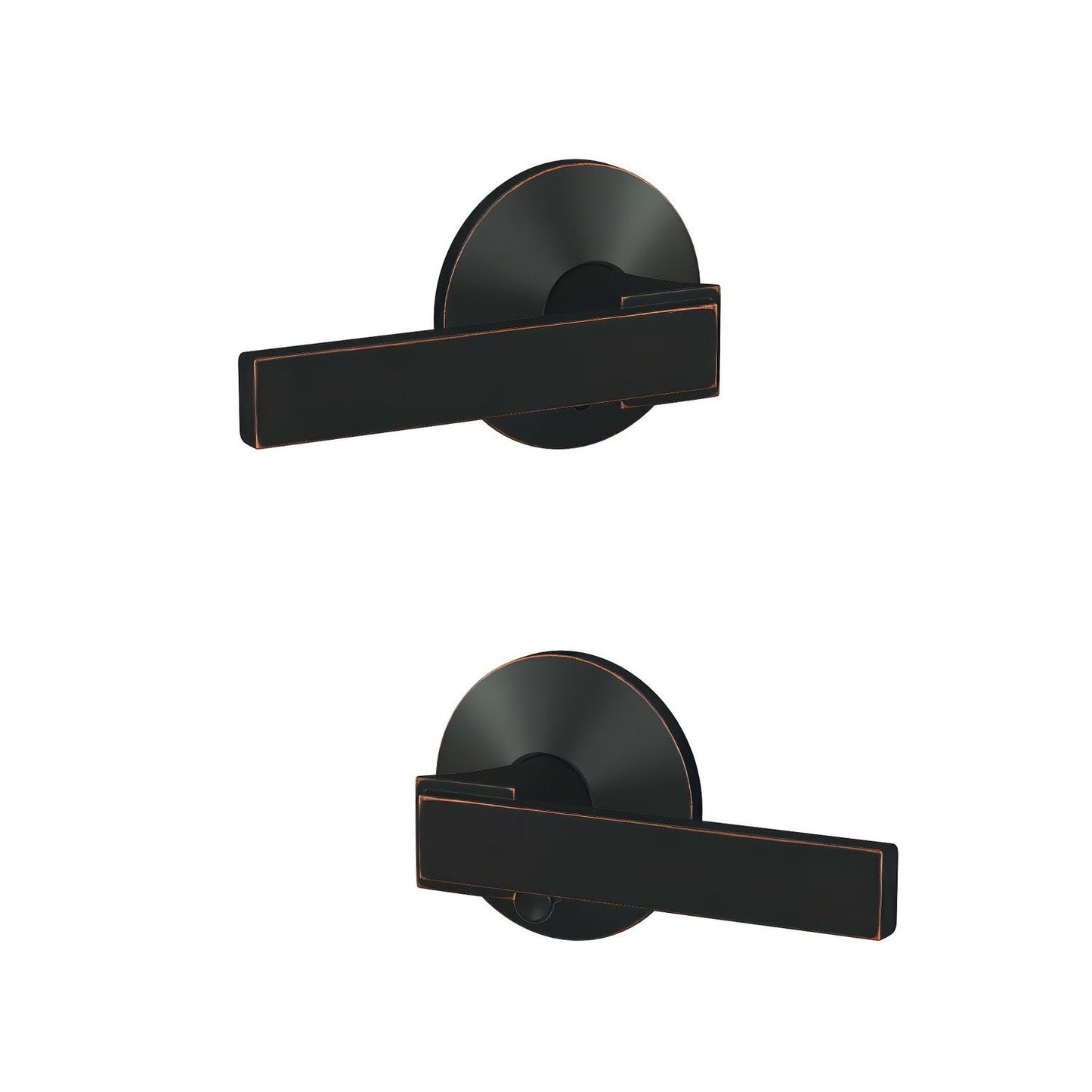 Schlage FC21NBK-KIN Northbrook Lever with Kinsler Rose Passage & Privacy Door Lever