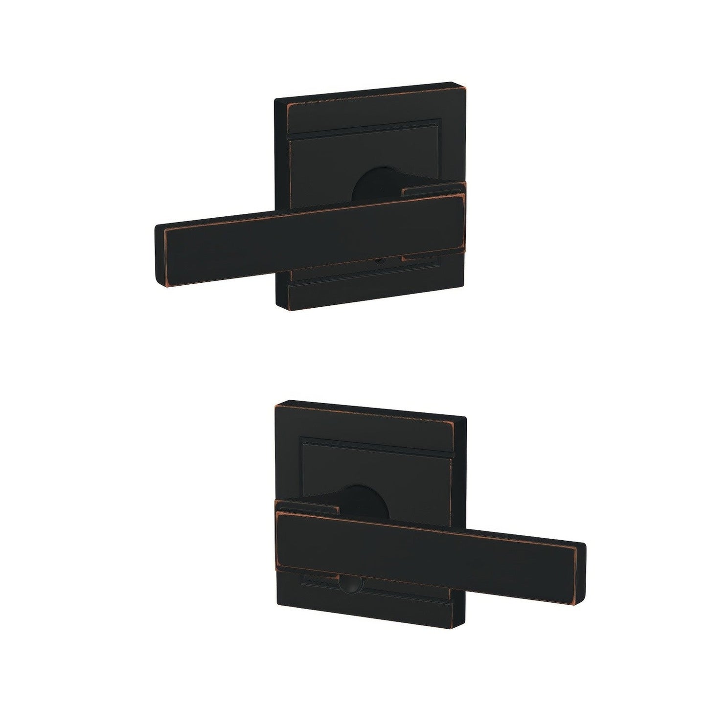 Schlage FC21NBK-ULD Northbrook Lever with Upland Rose Passage & Privacy Door Lever
