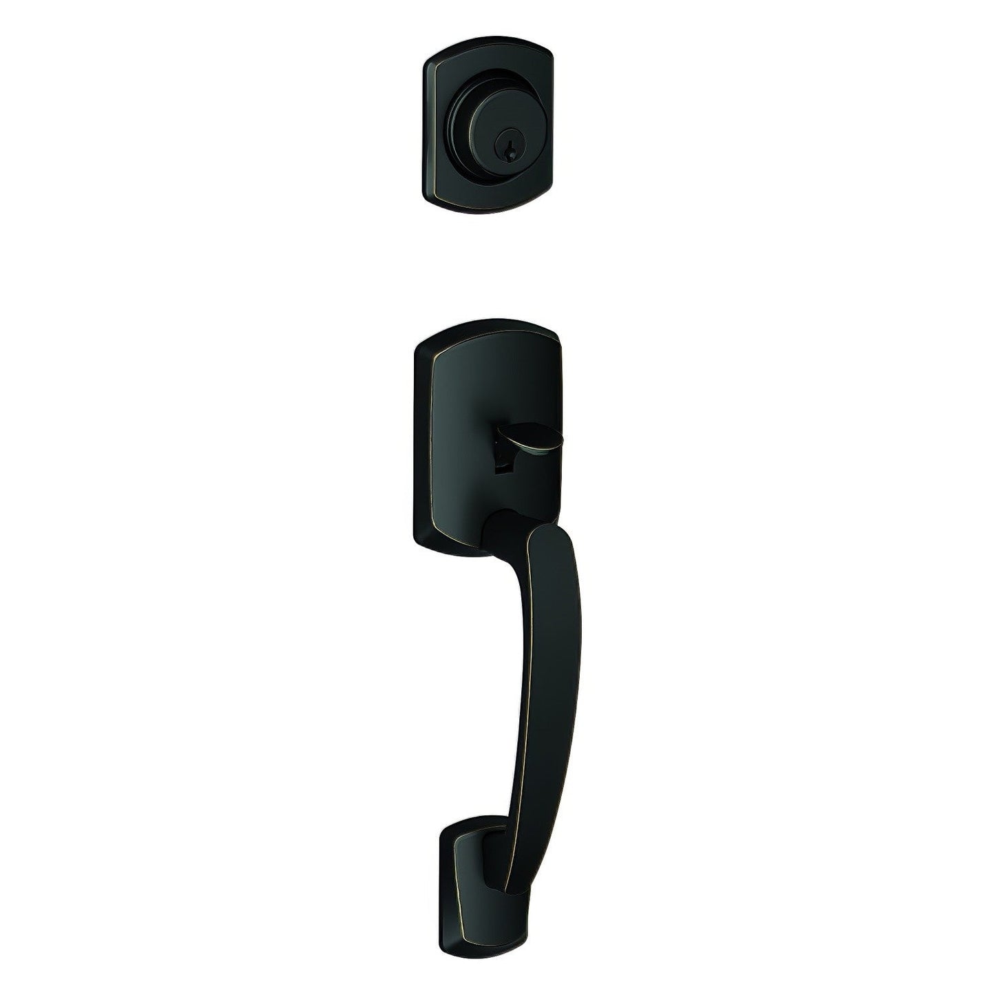 Schlage FC58GRW Custom Greenwich Single Cylinder Handleset Only.