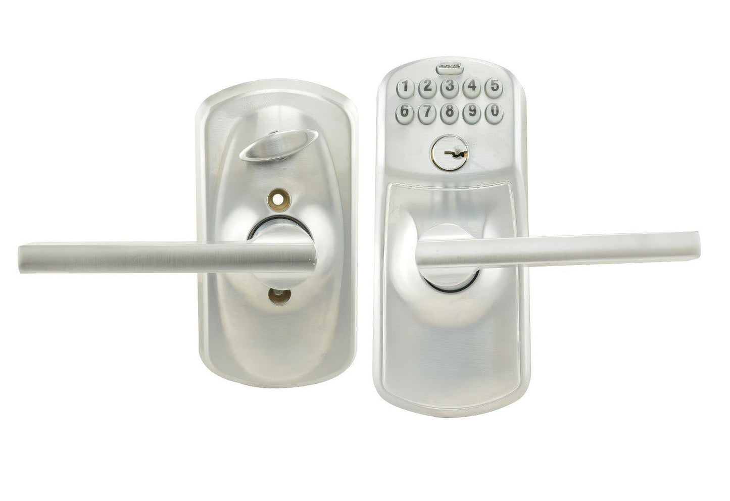 Schlage FE595PLY-LAT Plymouth with Latitude Lever Entry Flex Lock Electronic Keypad