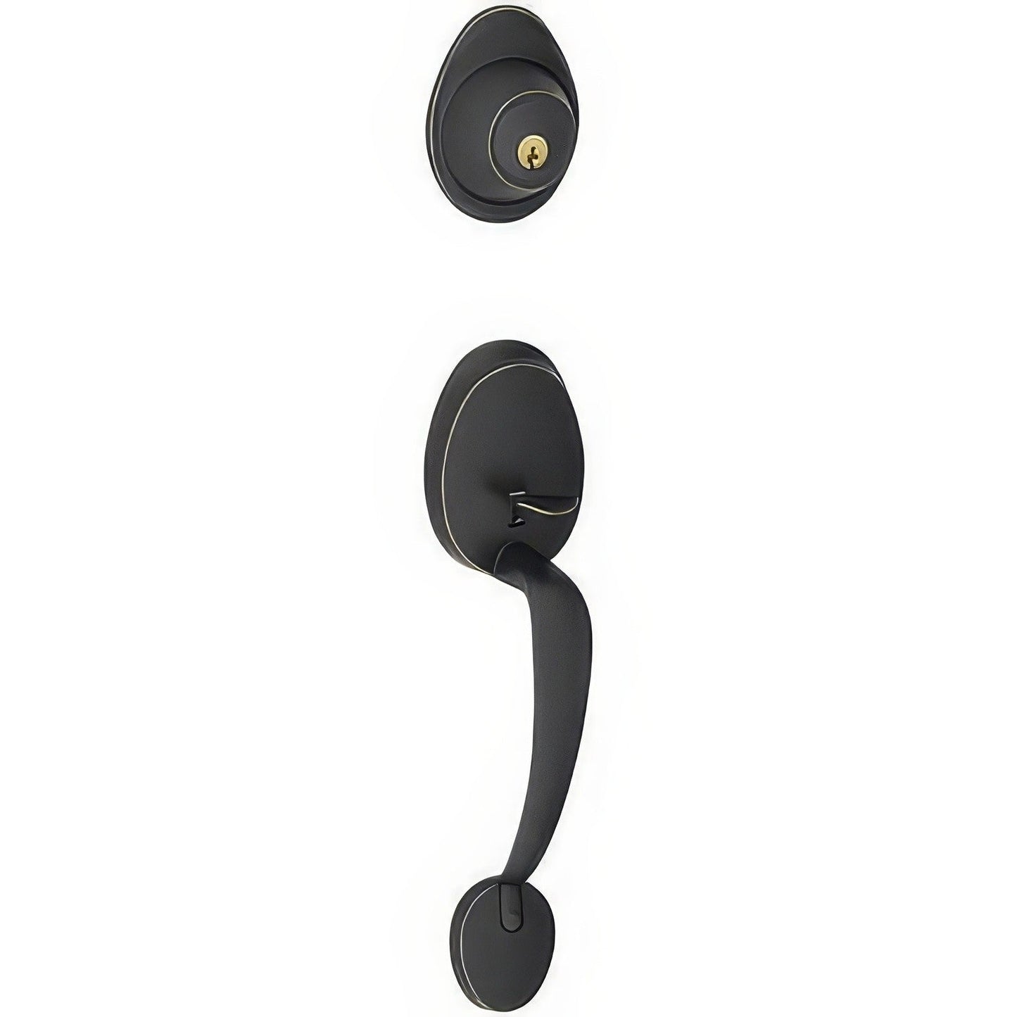 Dexter by Schlage JH58BAR Single Cylinder Keyed Entry Handleset.