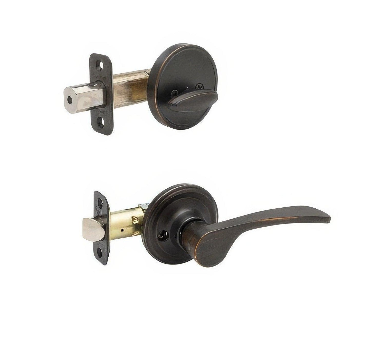 Copper Creek KL2890LH Kash Left Handed Sectional Dummy Interior Door Handleset with Interior Thumbturn