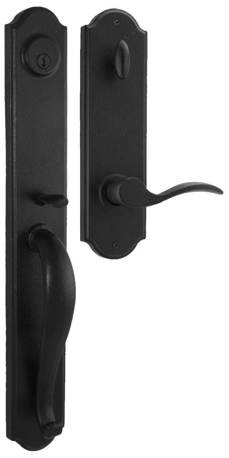 Weslock L7680-H-SL2D Wiltshire Single Cylinder Handleset with Carlow Left Hand Door Lever