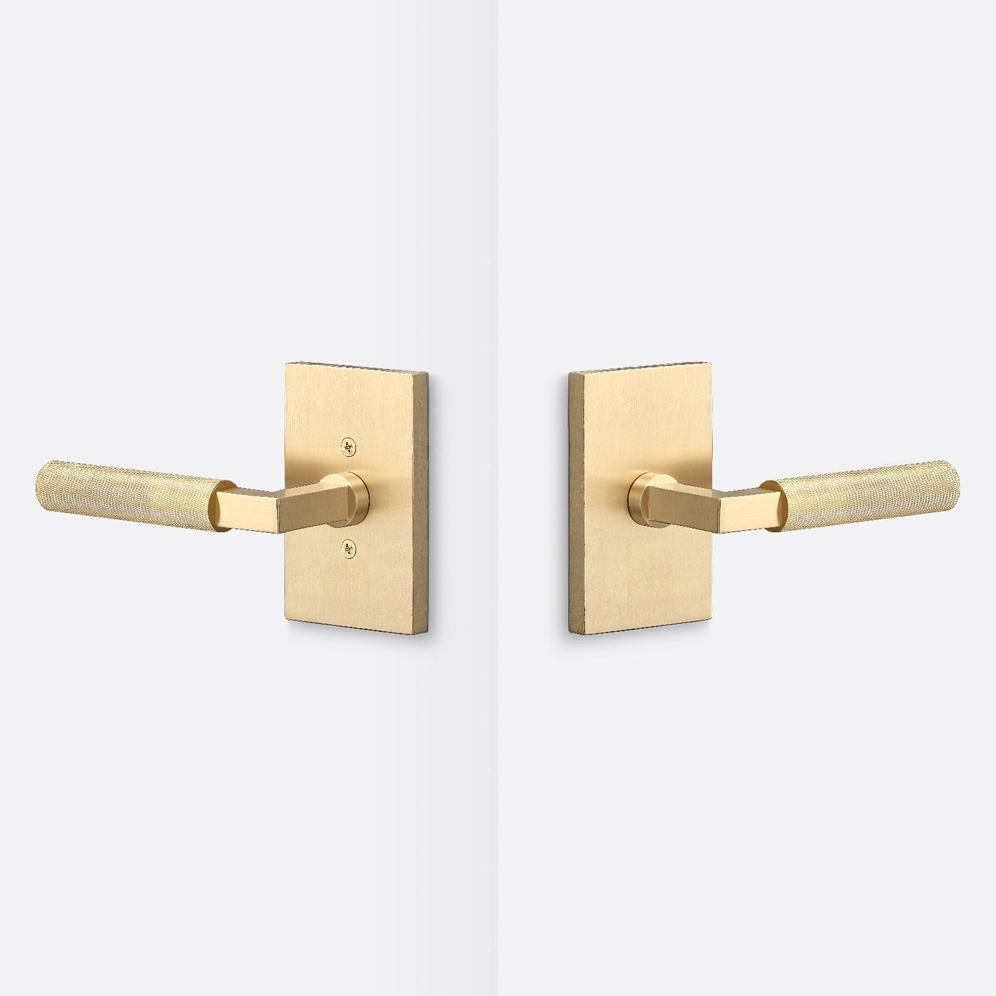 Sure-Loc LV101-GRIP-KN Knurled Grip Passage Door Lever with Levanto Rosette