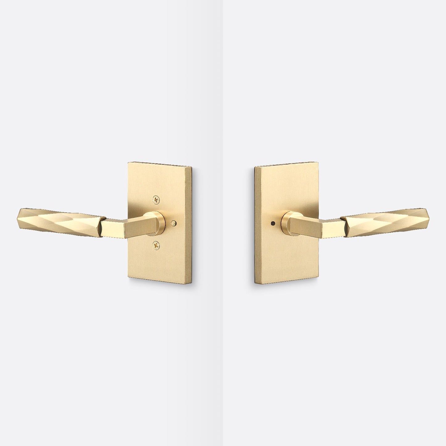 Sure-Loc LV102-GRIP-VT Vertex Grip Privacy Door Lever with Levanto Rosette