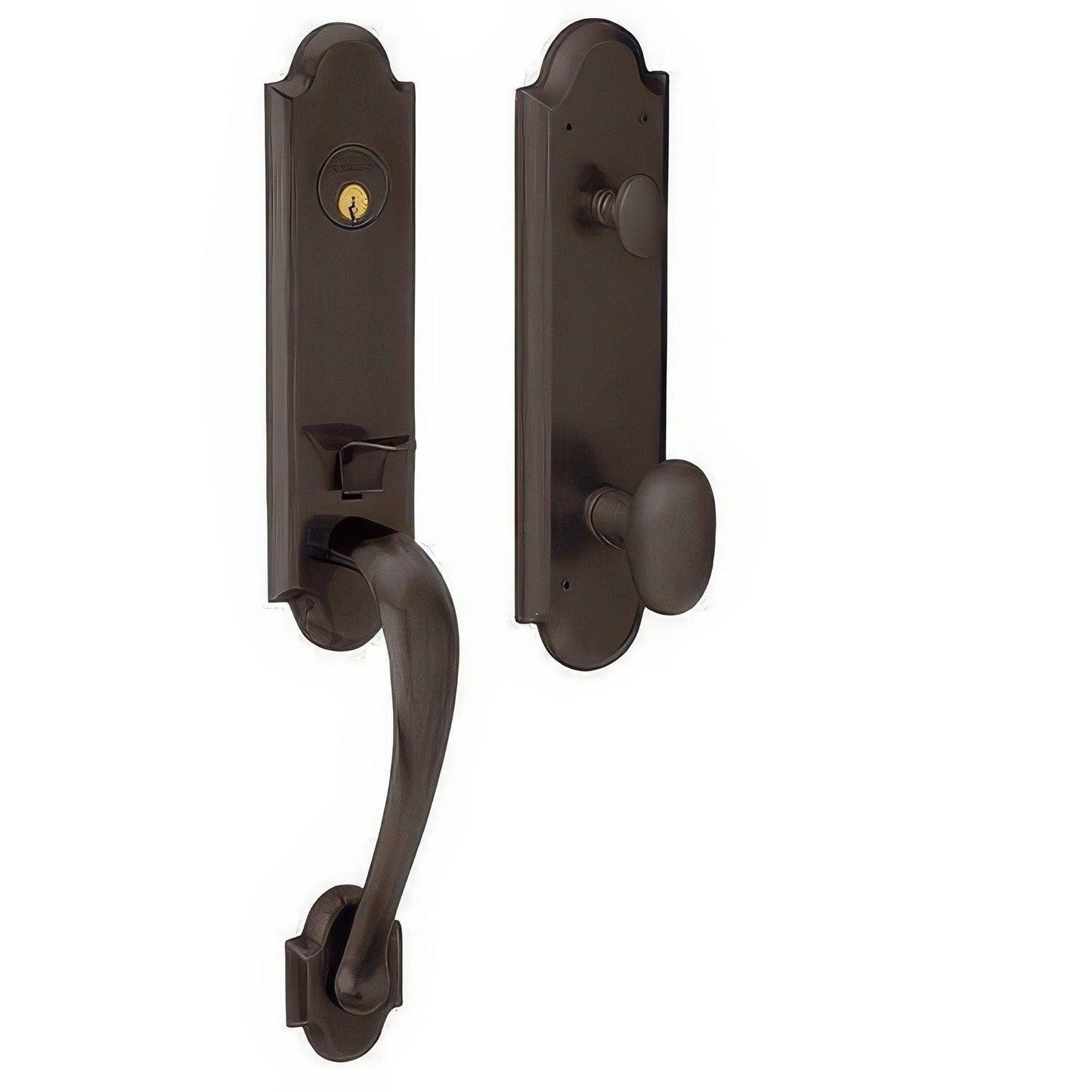 Baldwin M512.ENTR Boulder Single Cylinder Keyed Entry Mortise Lock Knob Handleset Trim