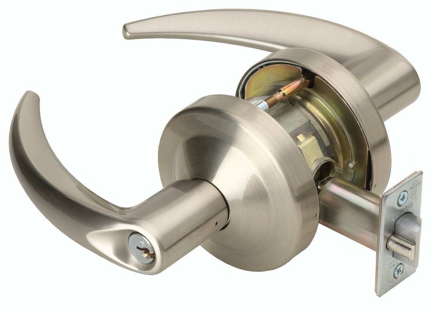 Schlage Commercial ND60BOME Omega Keyed Vestibule Door Lever Less Small Format Core