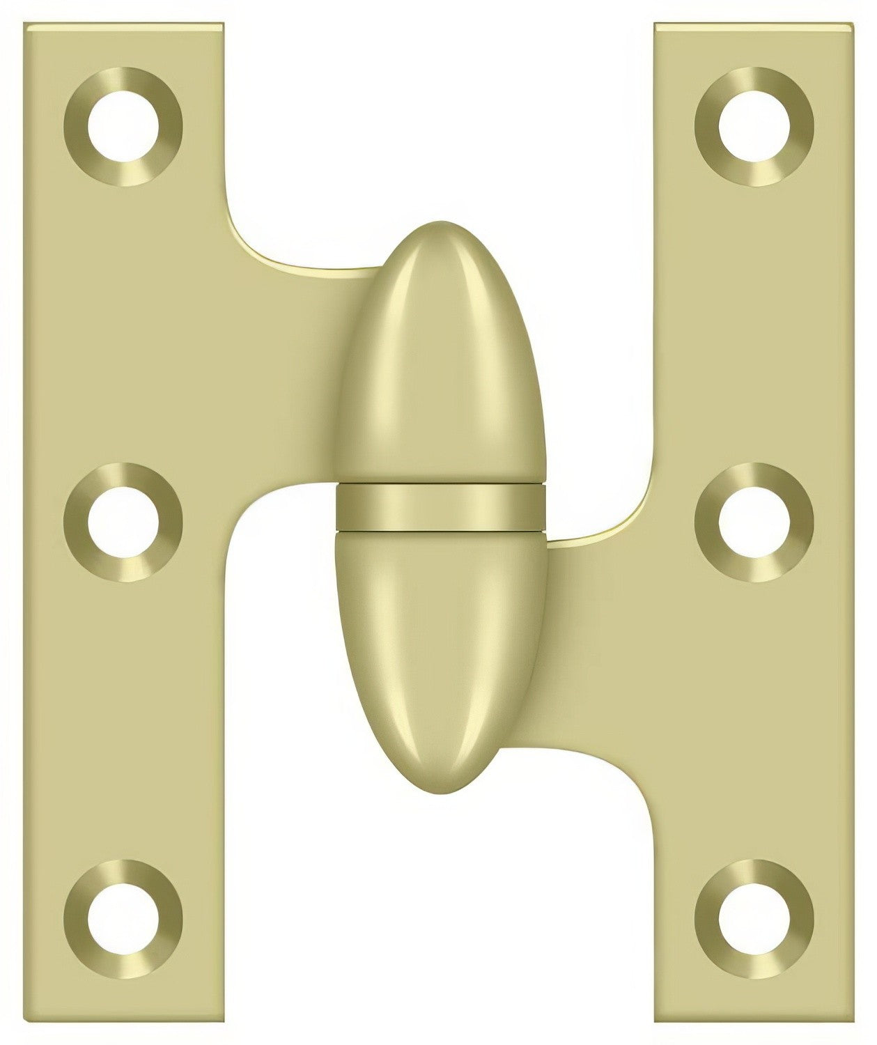 Deltana OK2520-R 2-1/2" x 2" Right Hand Olive Knuckle Hinge.