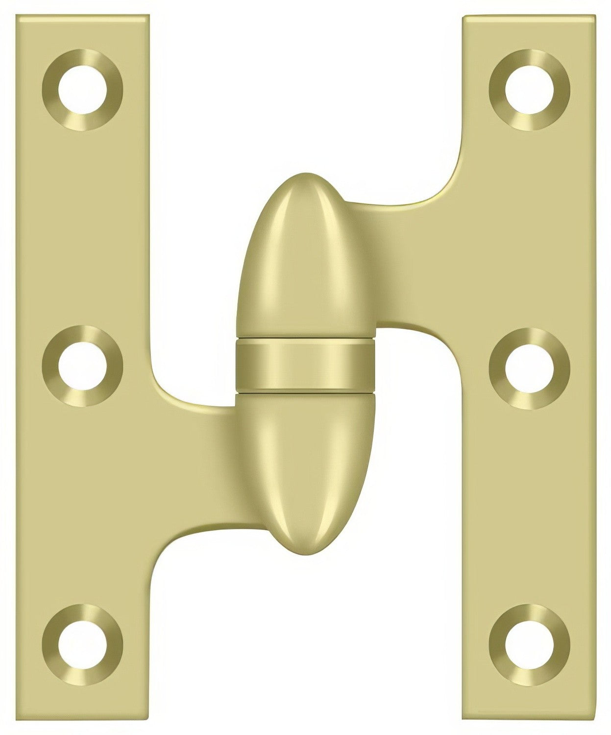 Deltana OK3025B-L 3" x 2-1/2" Left Hand Olive Knuckle Hinge with Ball Bearing.
