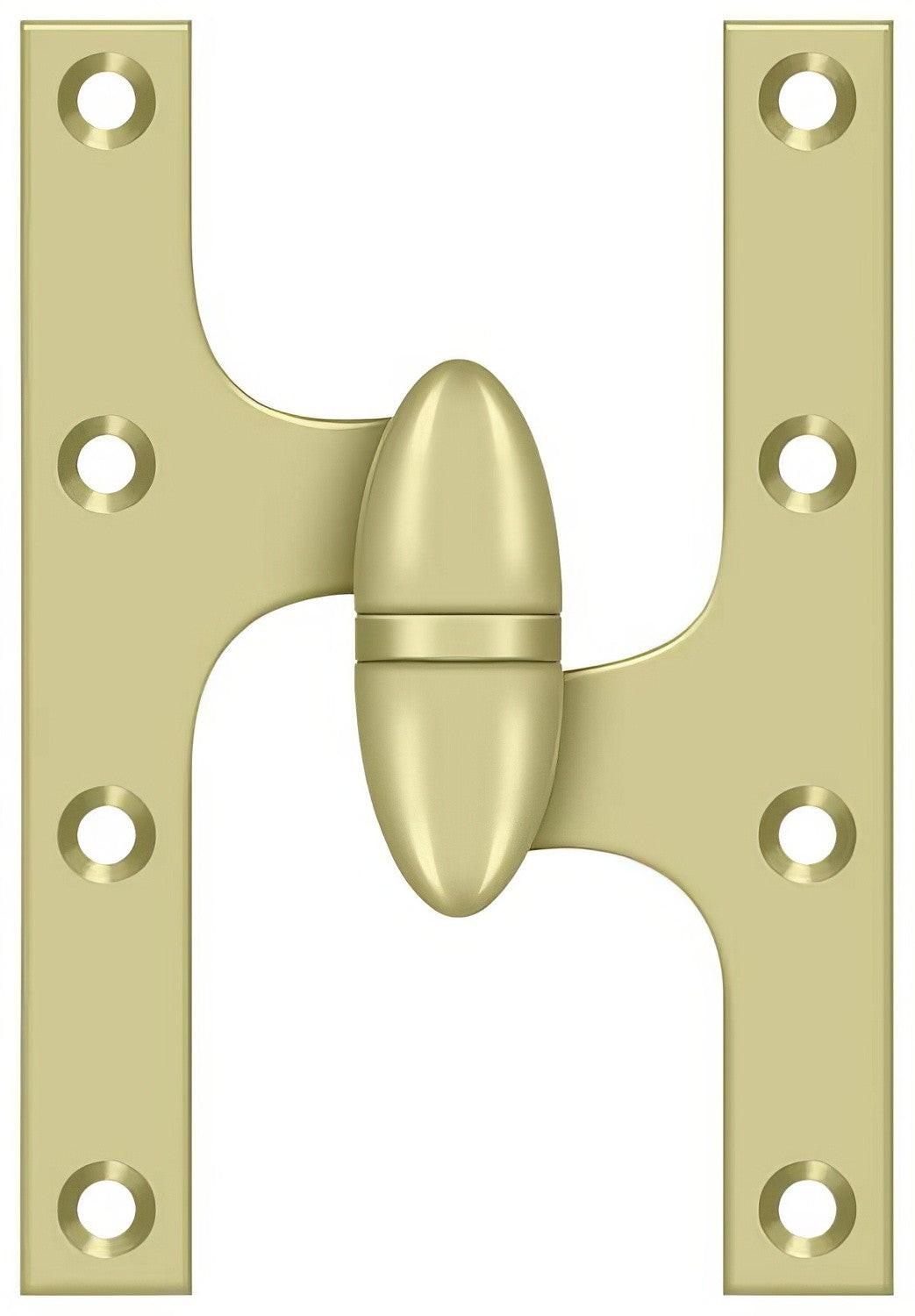 Deltana OK6040B-R 6" x 4" Right Hand Olive Knuckle Hinge with Ball Bearing